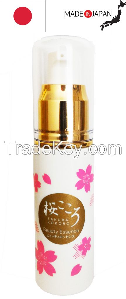 Sakura Kokoro Beauty Essence W brightening serum made in japan natural skincare with japan cherry blossom extract