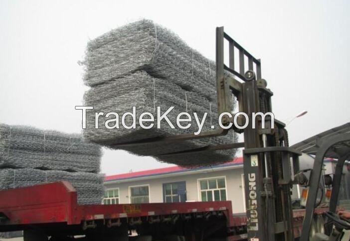 Factory price Galvanized hexagonal gabion mesh, gabion box