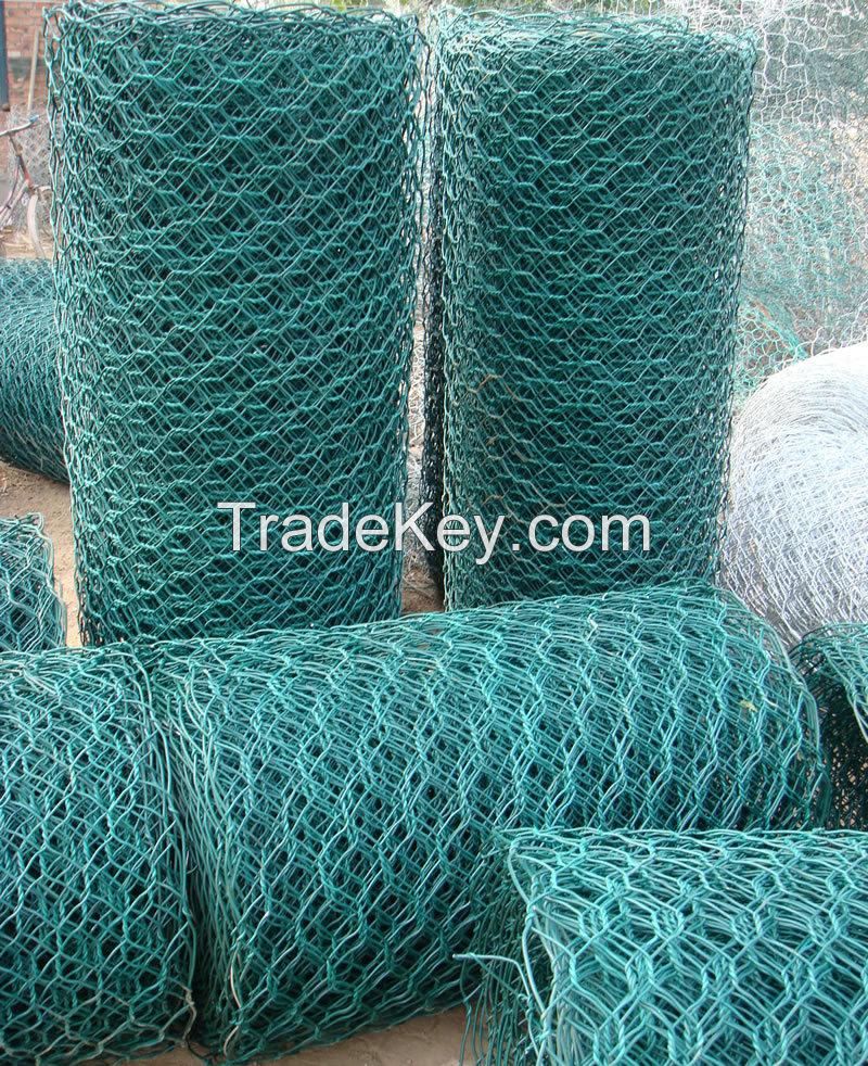 China supplier high quality pvc coated gabion mesh