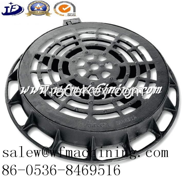 Custom/OEM Cast Iron Round Manhole Cover for Patio Drainage