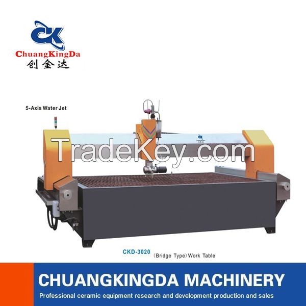CKD-3020 Five-axis water jet cutting machinery/Waterjet tiles and parquet machine