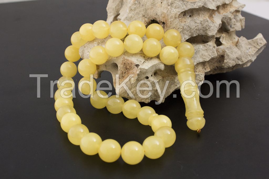 Genuine Baltic Amber Muslim Islamic Rosary Misbaha