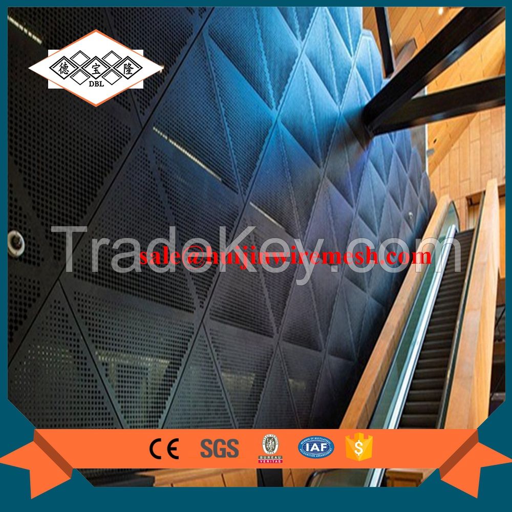 laser cut aluminum perforated panel ceiling   curtain wall mesh