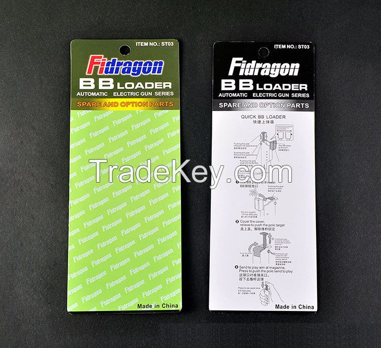 Customized Full Color Product Packaging Blister Card