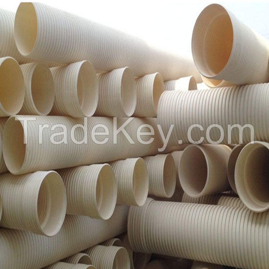 Large Diameter PVC-U Double Wall Corrugated Pipe for Drainage