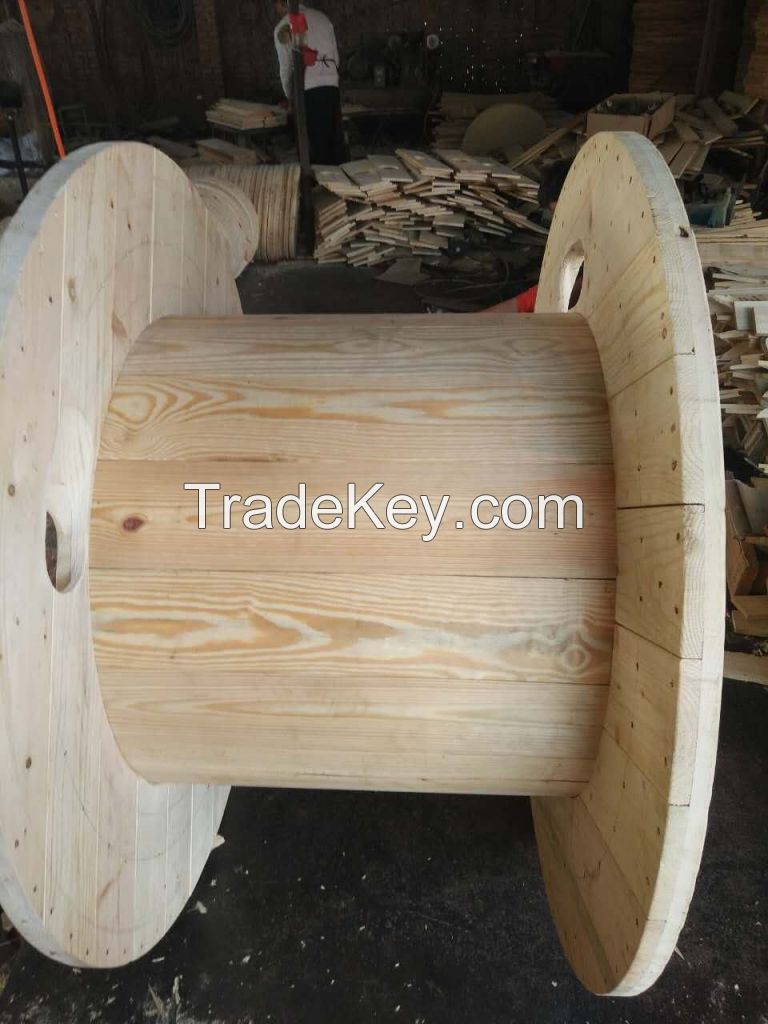 wooden cable drum, wooden reel, wooden spool