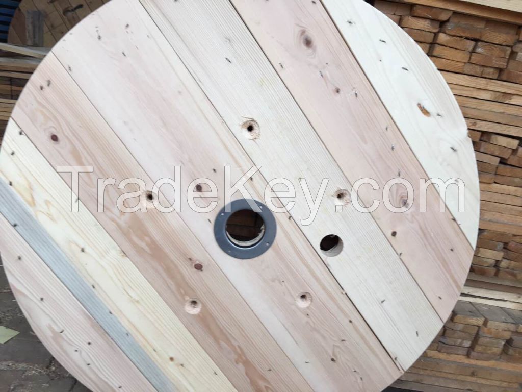 wooden cable drum, wooden reel, wooden spool