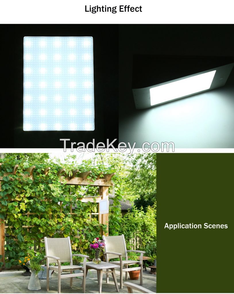 Wireless Waterproof Solar Security Motion Sensor Light for Patio, Deck, Yard, Garden, Driveway, Outside Wall