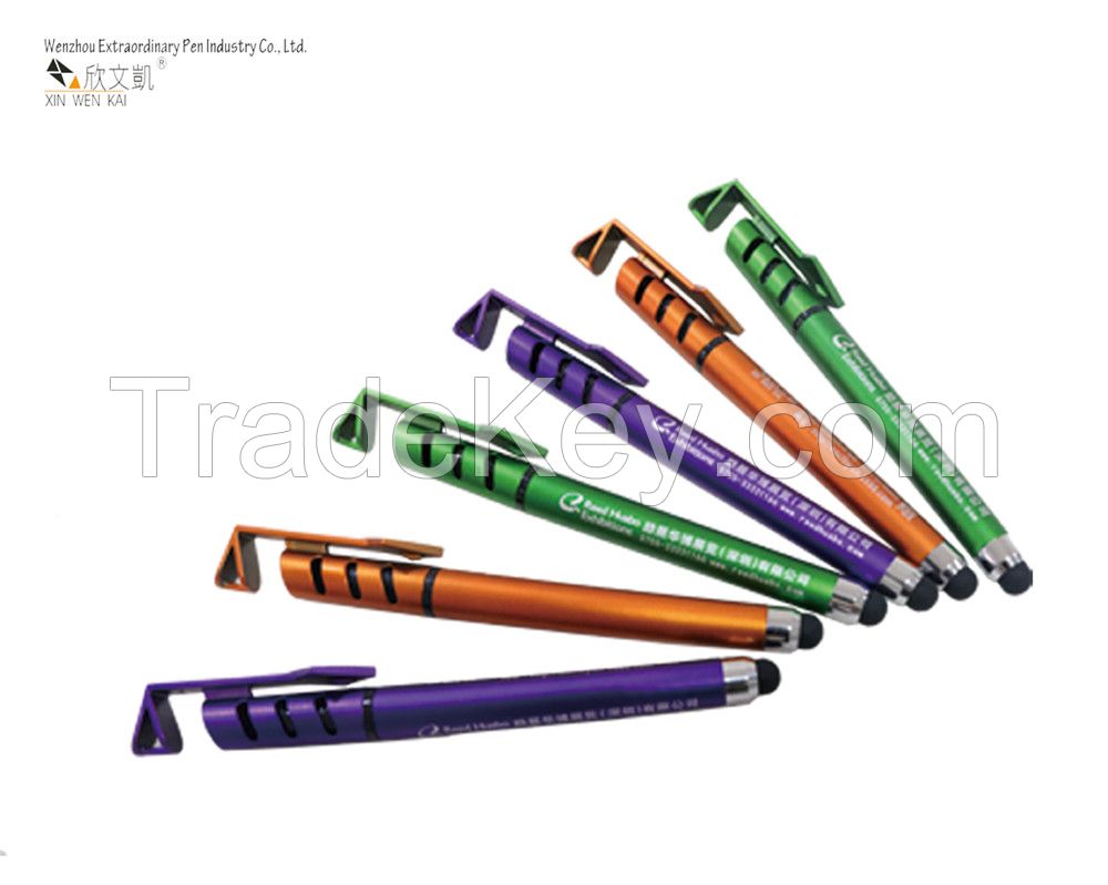 Multi-functional customized promotional gel pen with stylus