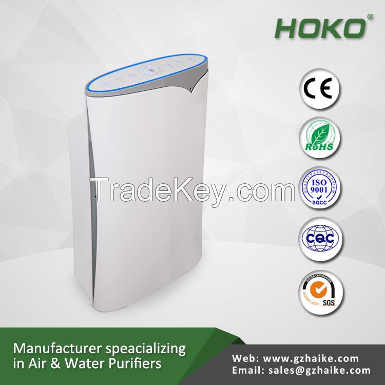 CE certificate 2017 new design bedroom air purifier with HEPA Filter