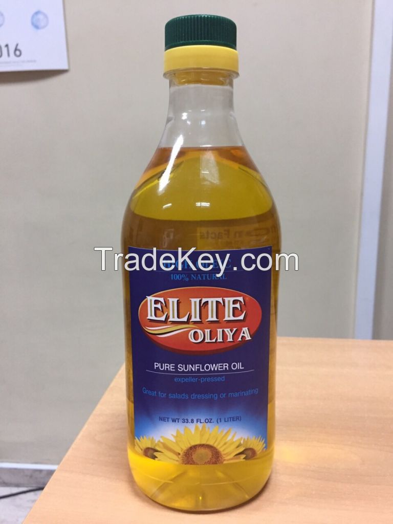 High oleic sunflower oil refined deodorized 1 litre botle