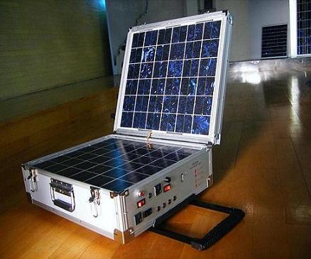 Portable solar power box