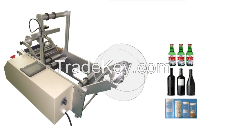 Automatic Round glass and plastic bottle labeling machines