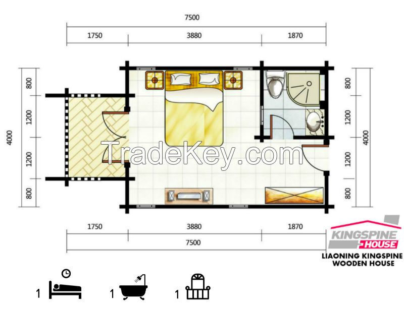 low price good quality new design wooden house for sale