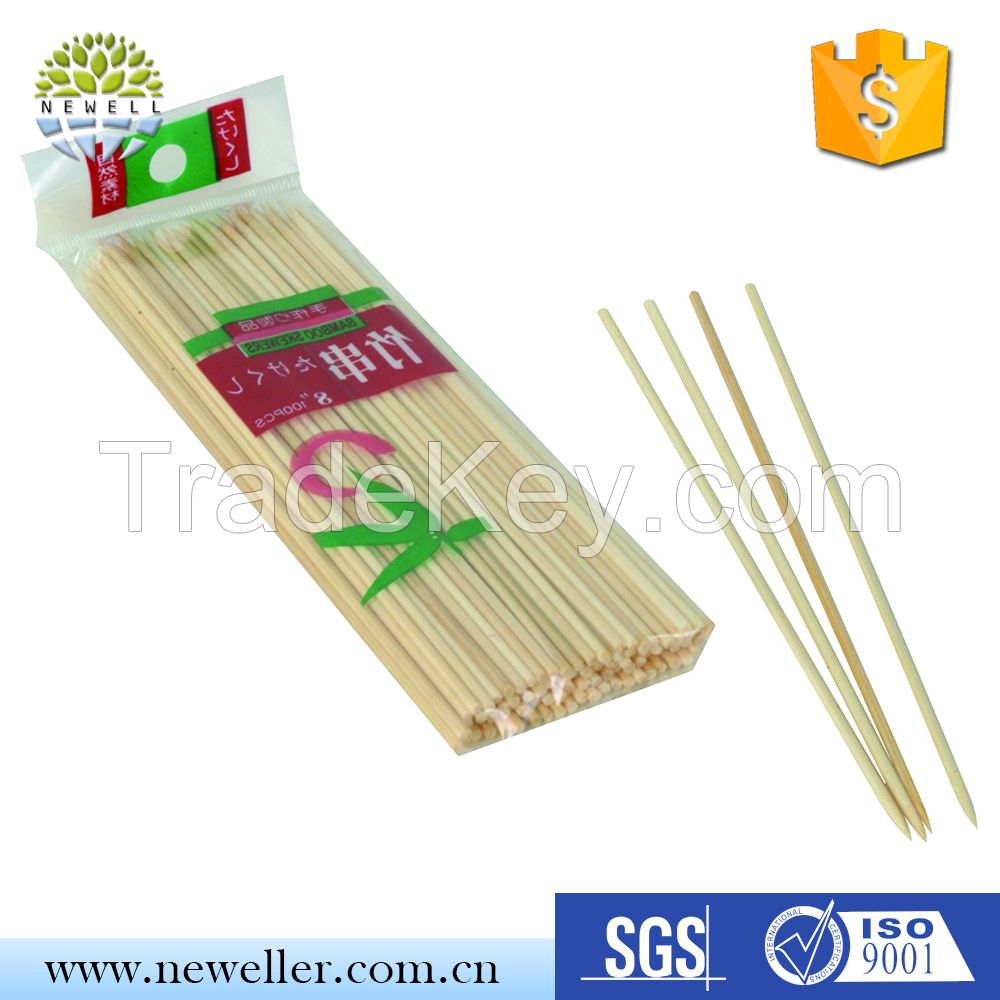 Non-stick rotating sgs bamboo skewers for sale