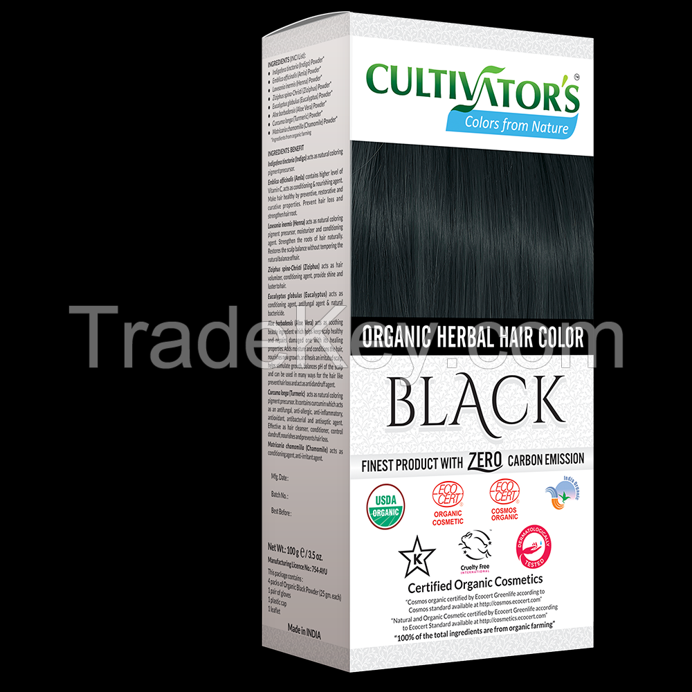 Organic Herbal Hair Color Black