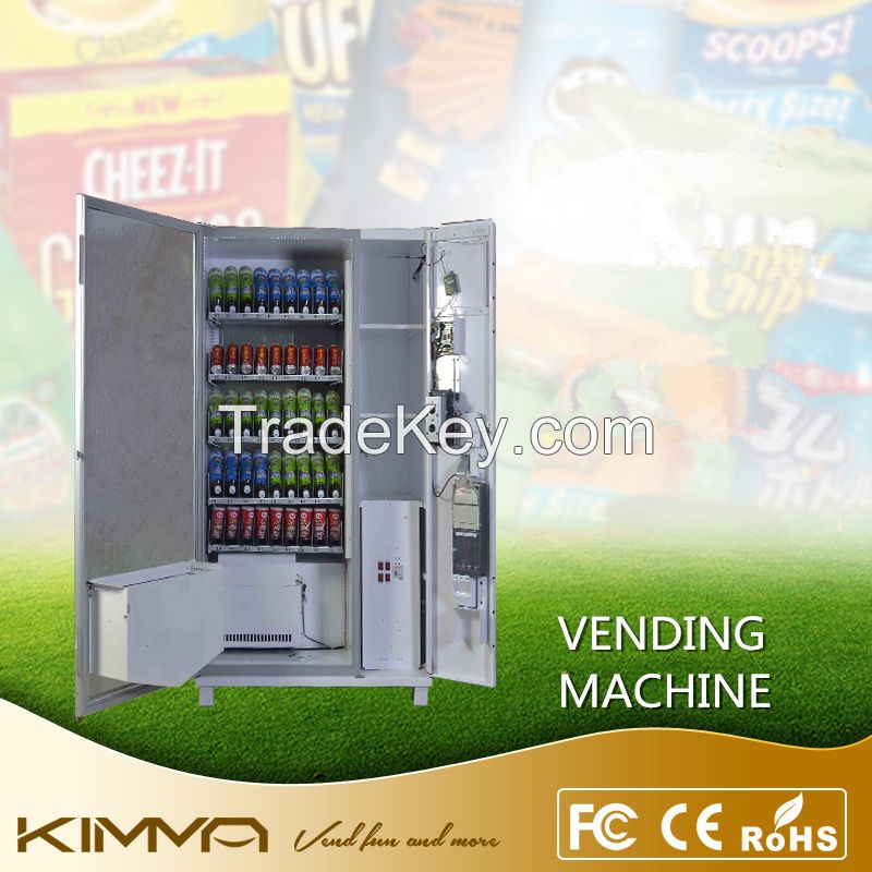 Automated commercial vending machine dispenser with LED screen