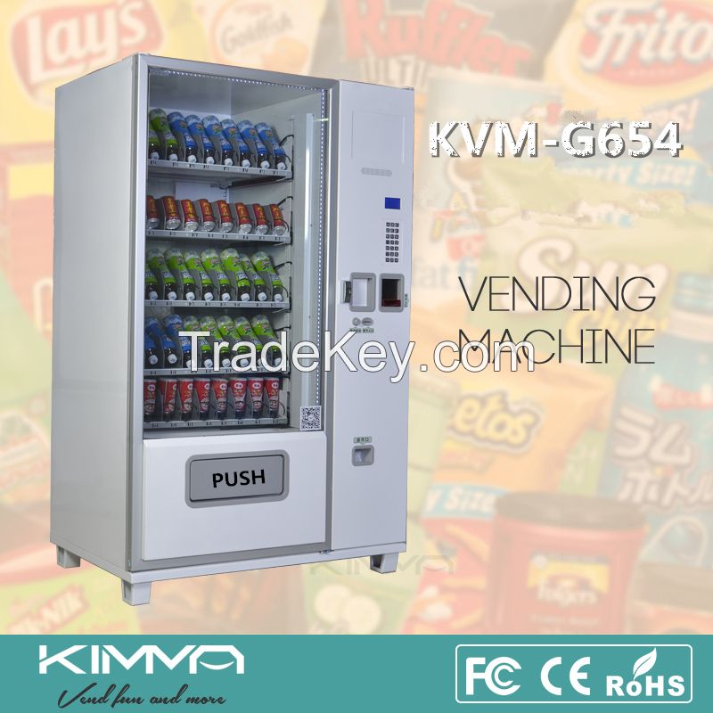 High capacity combination vending machine dispenser KVM-G654