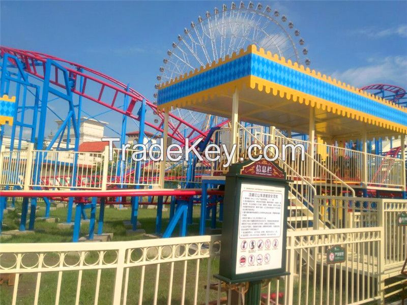 Factory direct kiddie rides overlapping roller coaster