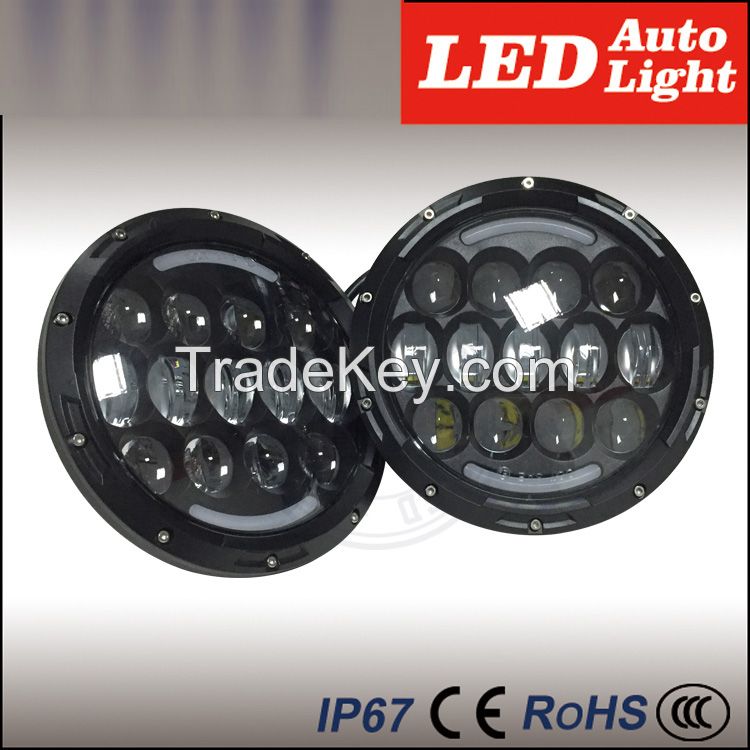 Newest Product 10-30v 7inch 85W jeep harley wrangler offroad led headlight