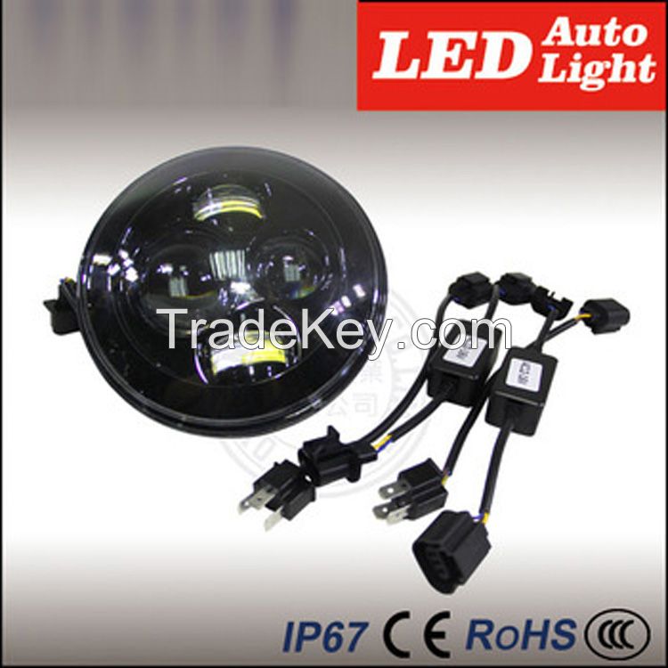 High quality 40W 7 inch motorcycle led light 7 around headlight harley daymaker led LED Headlight for Jeep