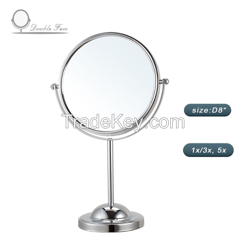 MUH-WF Round Desktop Makeup Shaving Mirror with Lights