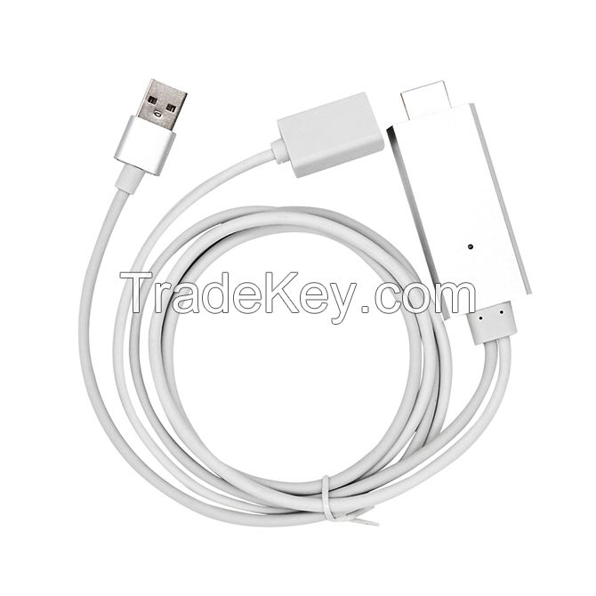 Lightning to HDMI Cable HDTV Wire Female Cable TV Stick Airplay Mirror