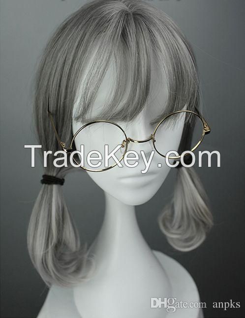 Silver White Hair Wig Queen Princess Palace Cos Braid Aristocratic Lon