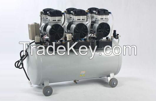 mini silent oil free air piston compressor