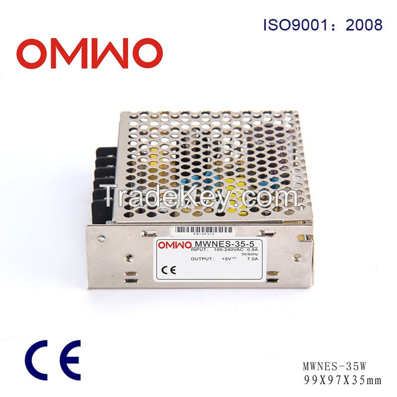 35W Single Output switching power supply MWNES-35-5