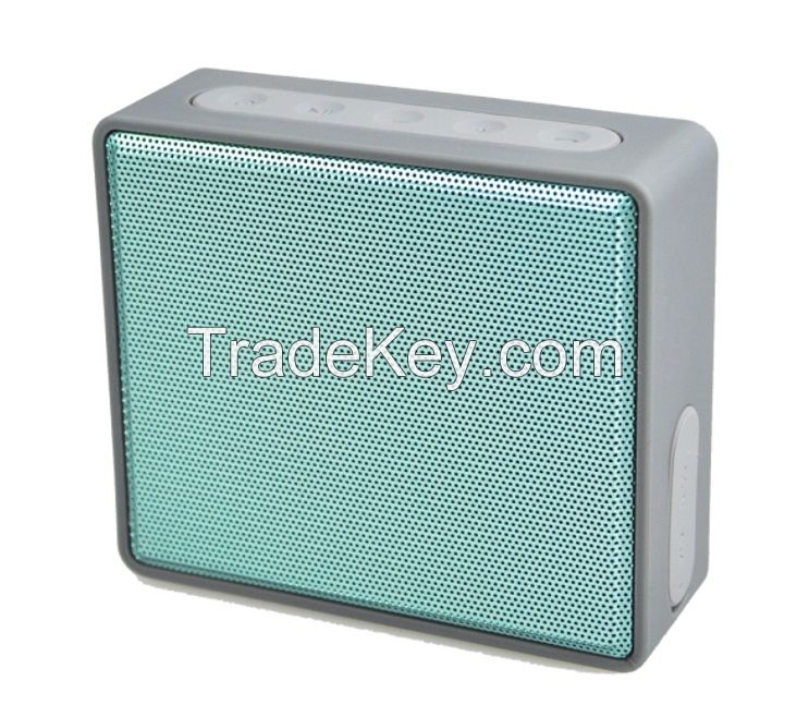 portable waterproof bluetooth speaker with fabric design and Microphone, TF input and Aux-in