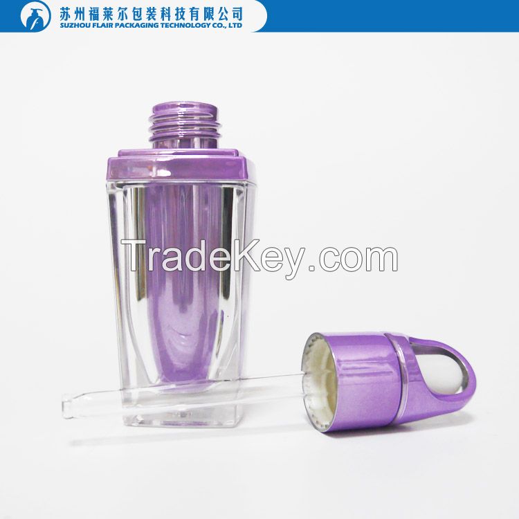 Skin care plastic cosmetic dropper bottle