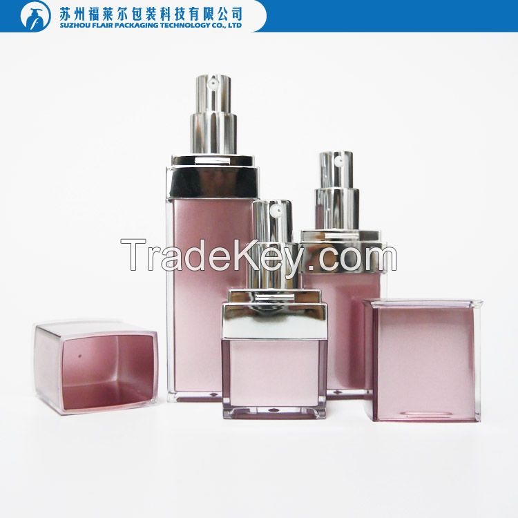 Square empty cosmetic spray bottles