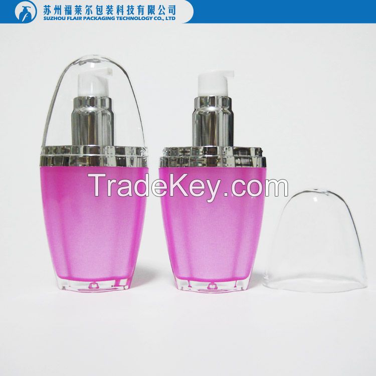 Acrylic cosmetic luxury lotion bottle