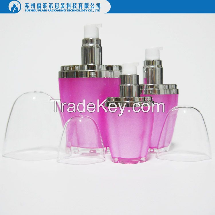 Acrylic cosmetic luxury lotion bottle