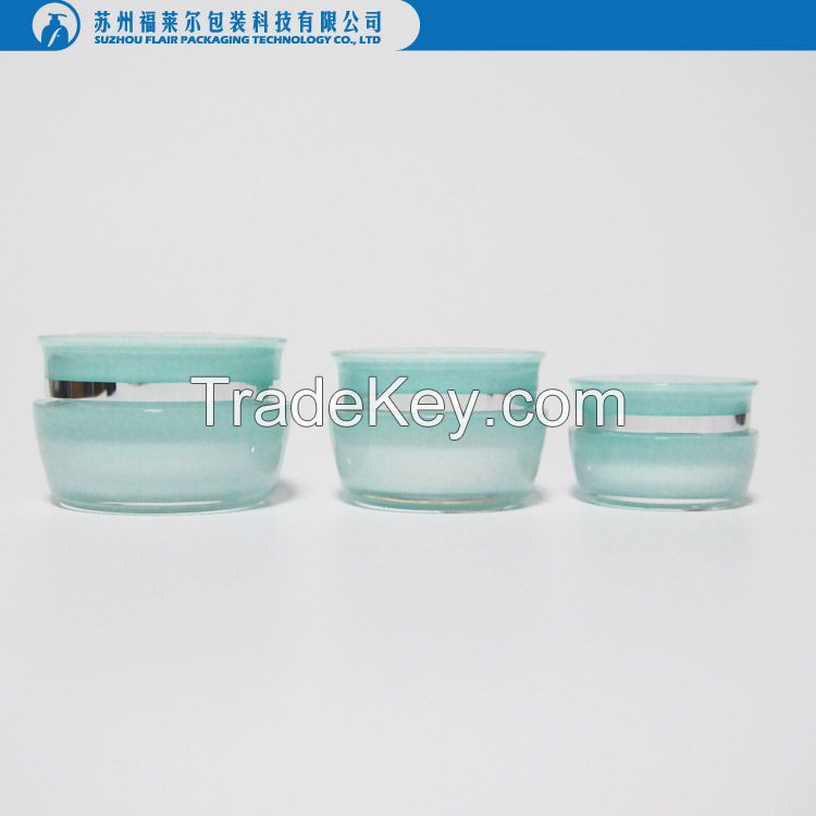 Plastic cosmetic round acrylic jar