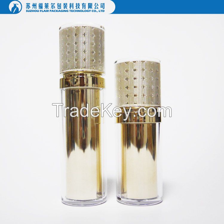Cosmetic acrylic airless serum container