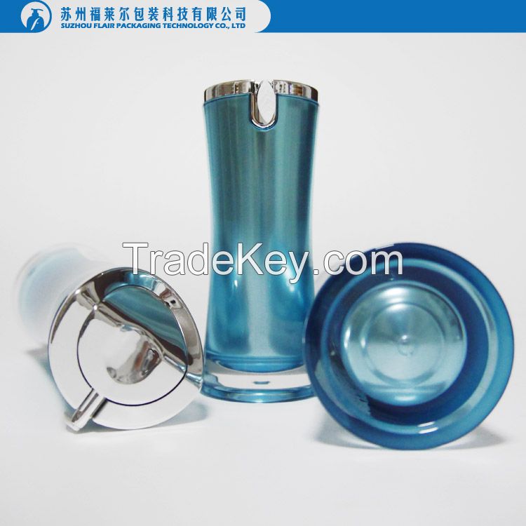 Acrylic empty luxury cosmetic bottle