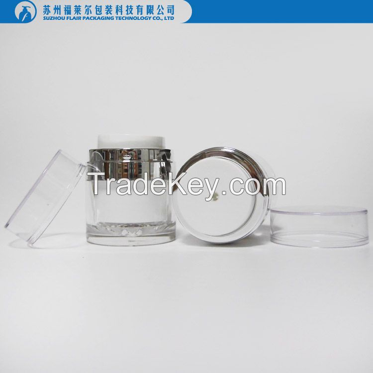 Plastic straight  round airless bottle