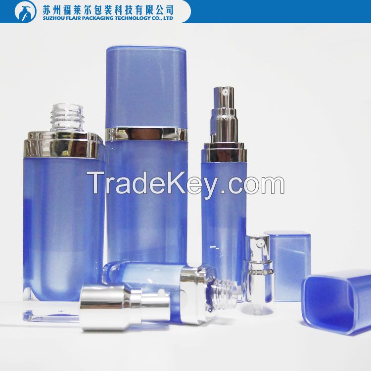 Square acrylic skincare lotion bottle