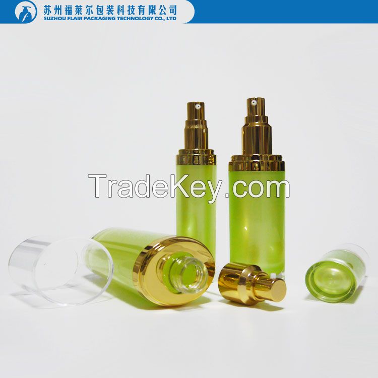 Oval shaped acrylic empty lotion bottles