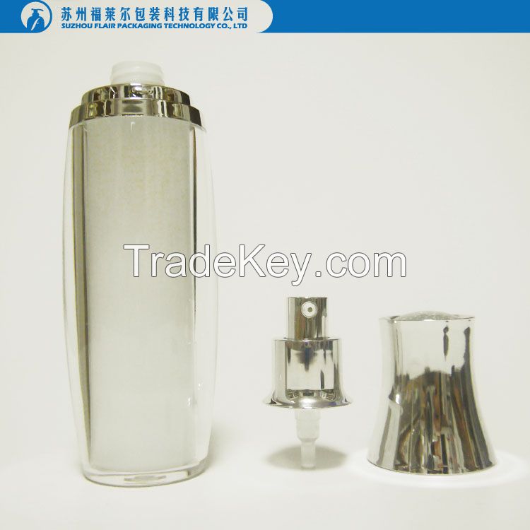 Plastic luxury acrylic lotion bottle