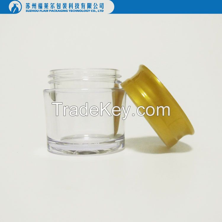 round plastic 30ml cream jar