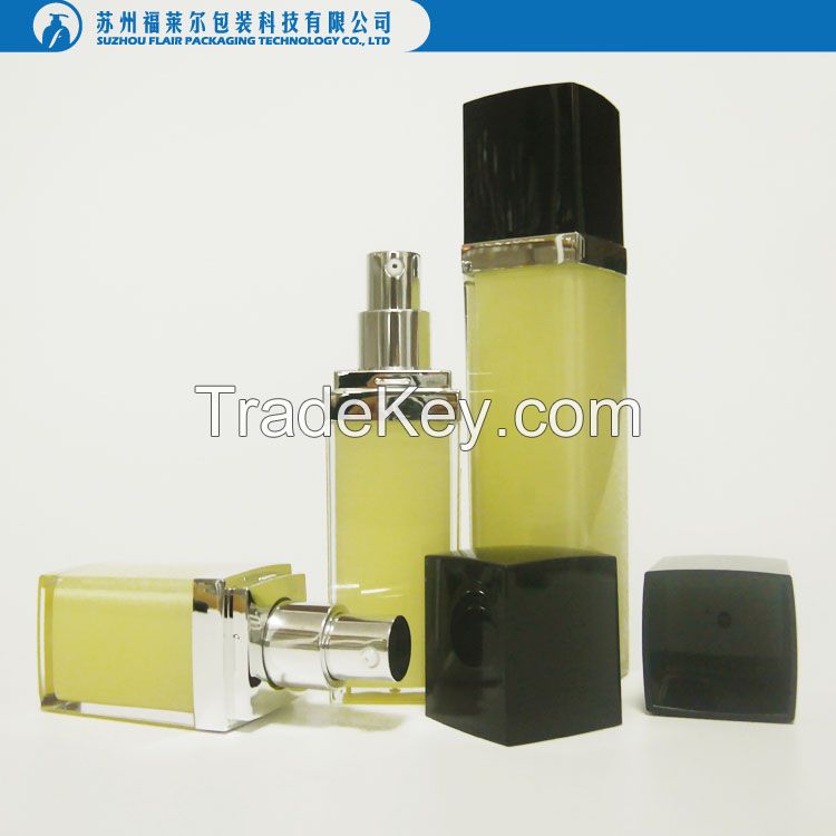 15ml 30ml 50ml Cosmetic plastic square airless bottle