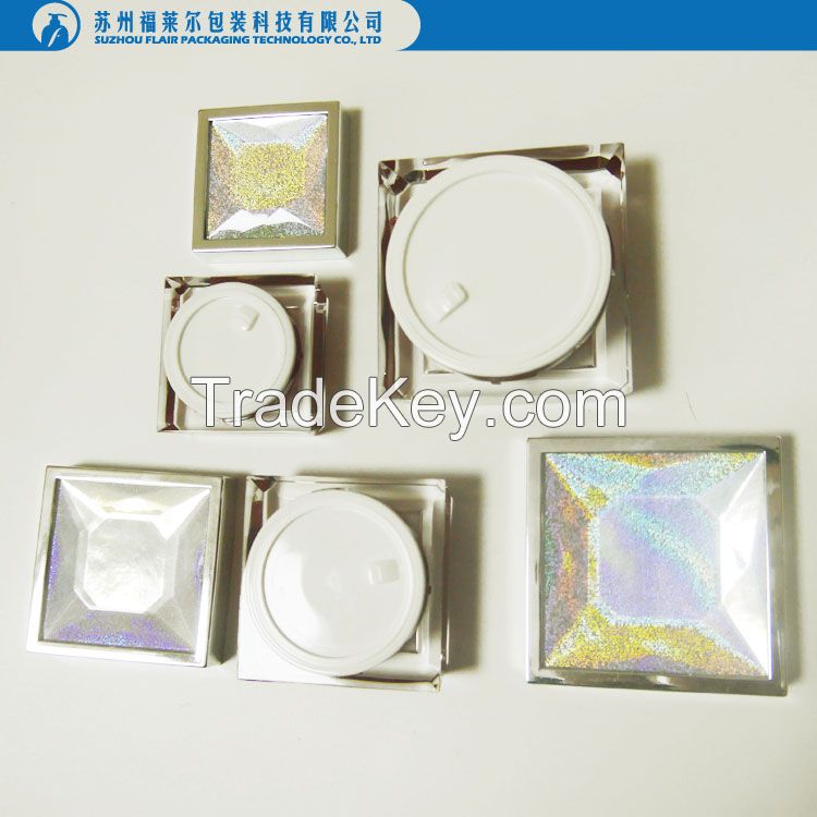 15ml 30ml 50ml Acrylic luxury square cream jar