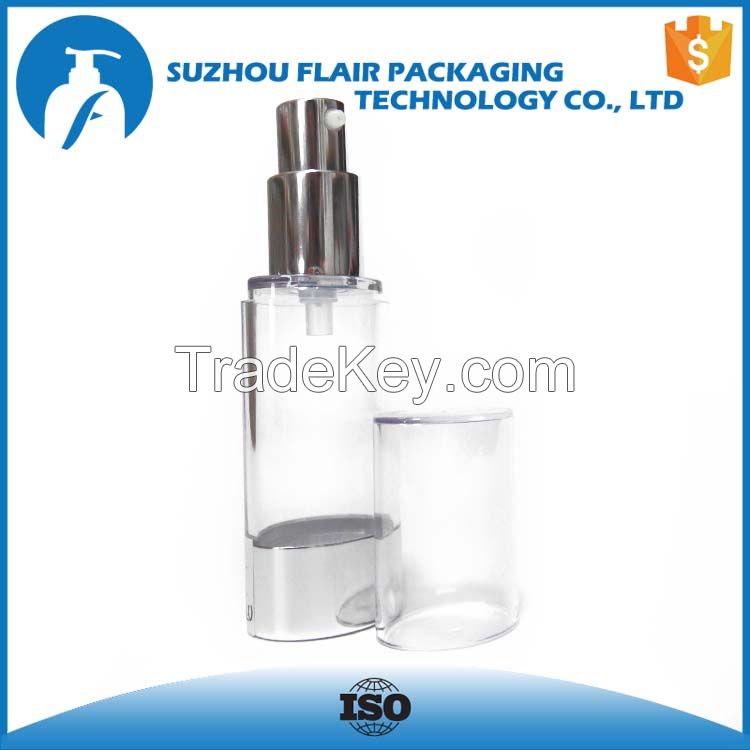 30ml 50ml Oval aluminum airless bottle for lotion