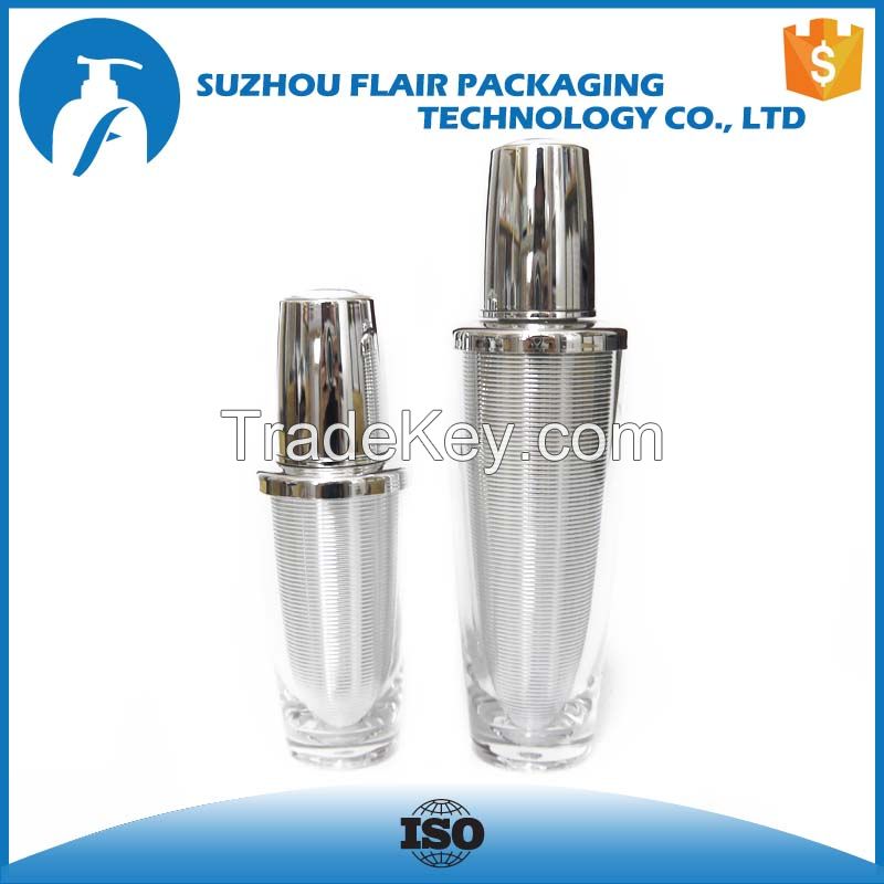 Plastic empty cosmetic bottle