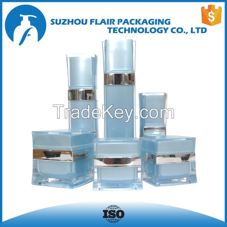 Acrylic luxury plastic jars bottles