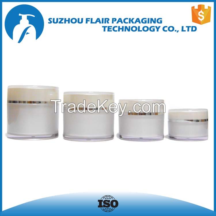 50ml 100ml 150ml 200ml fancy cream container jar with screw lid