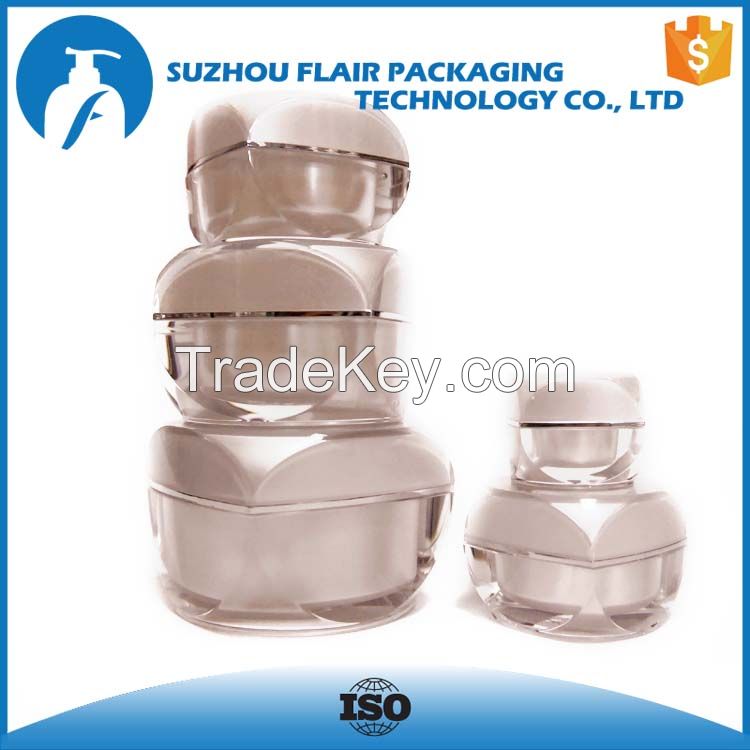 5ml 10ml 15m 30ml 50ml acrylic cubic jar packaging